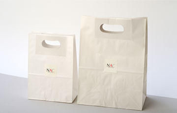 包装資材｜紙袋・紙手提袋_手穴付角底袋