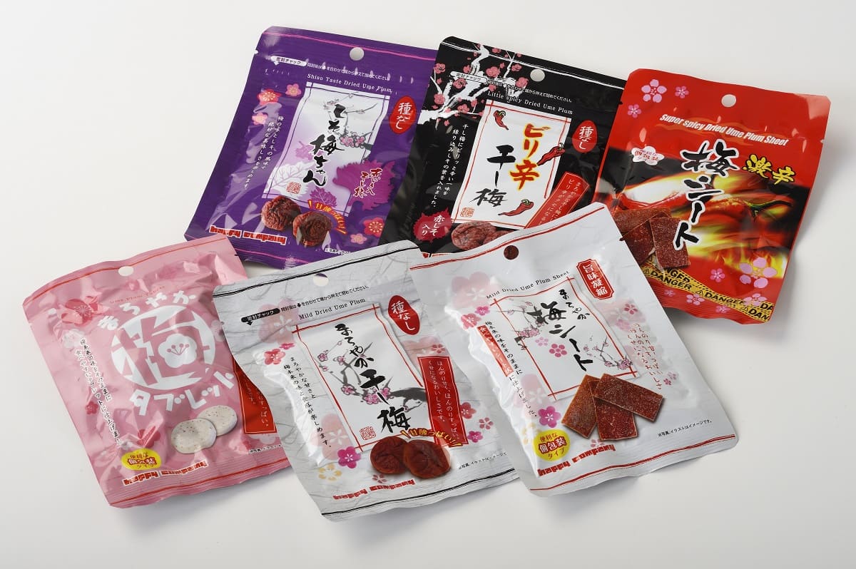 制作事例｜ミニ梅菓子シリーズ